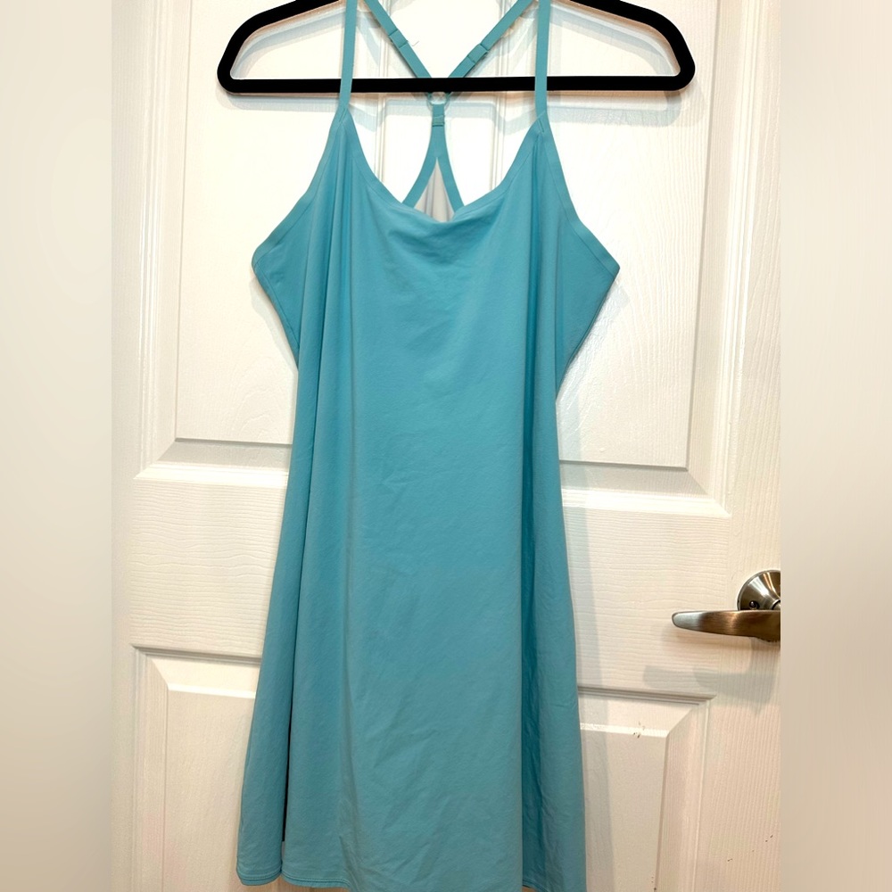 Outdoor Voices Teal Strappy Active Dress